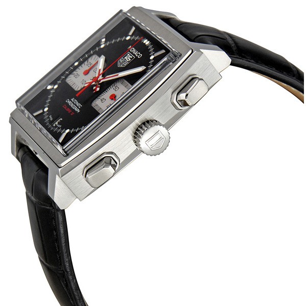 IMG_9085 Tag Heuer CAW2114.FC6177 Monaco Mens Automatic Brushed and Polished Stainless Steel Replica 2
