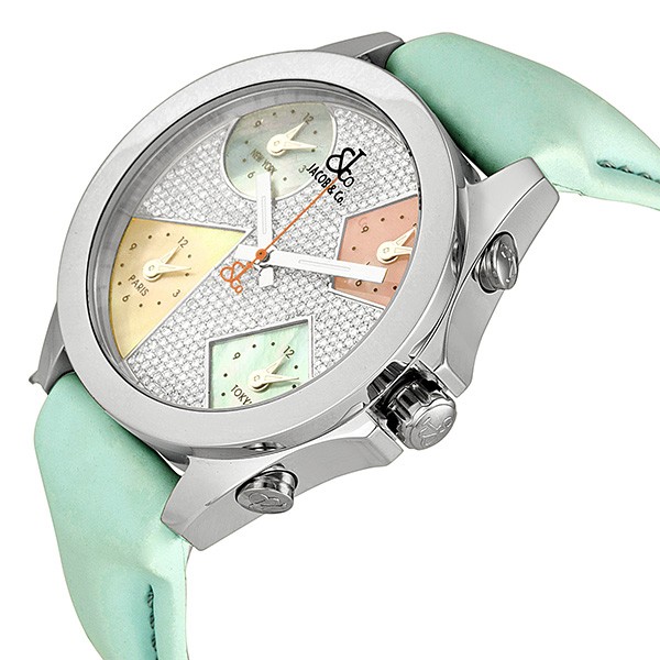 IMG_9085 Jacob Co. JCM44 Five Time Zone Unisex Quartz Stainless Steel Replica 2