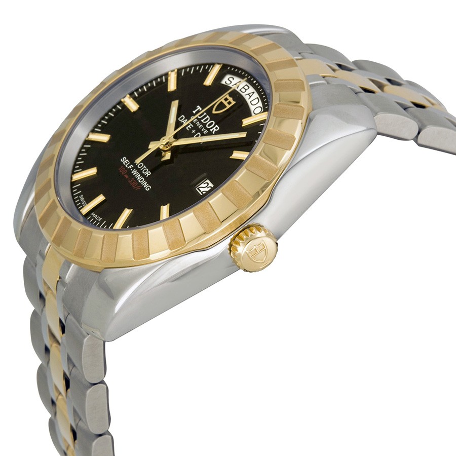 IMG_9085 Tudor 23013-BKSTT Date Classic Mens Automatic Stainless Steel Replica 2