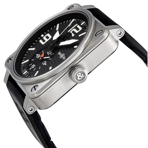 IMG_9085 Bell & Ross BR03-51 GMT Aviation Mens Automatic Satin Brushed Titanium Replica 2