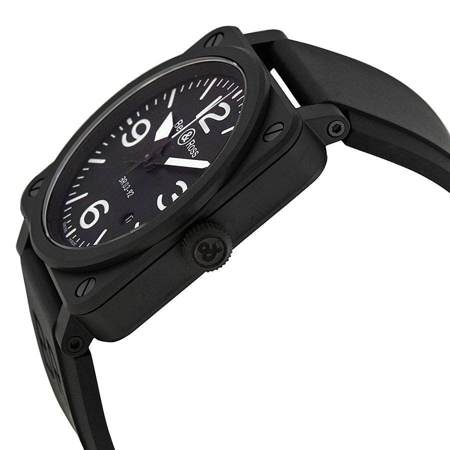IMG_9085 Bell & Ross BR0392-BL-CE Aviation Mens Automatic Black Ceramic Replica 2