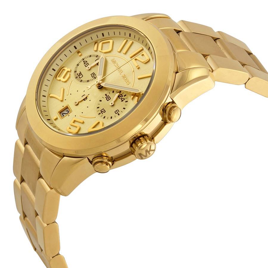 IMG_9085 Michael Kors MK5726 Mercer Ladies Quartz Gold-tone Stainless Steel Replica 2