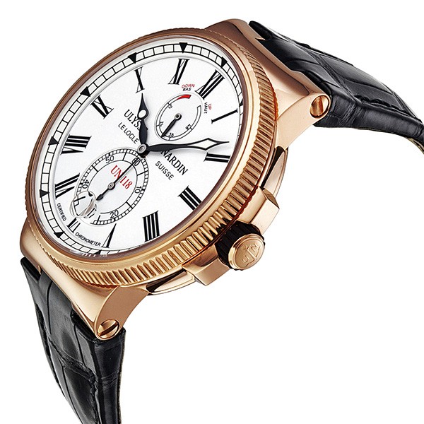 IMG_9085 Ulysse Nardin 1186-122/40 Marine Mens Automatic 18 kt Rose Gold Replica 2