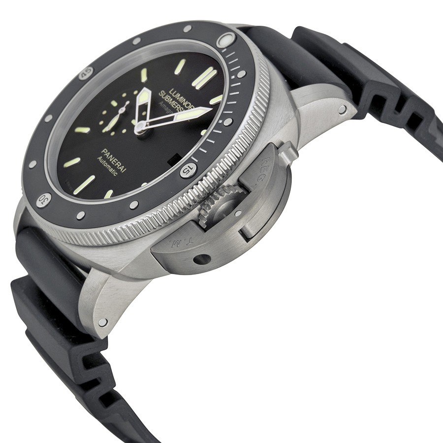 IMG_9085 Panerai PAM00389 Luminor 1950 Mens Automatic Brushed Titanium Replica 2