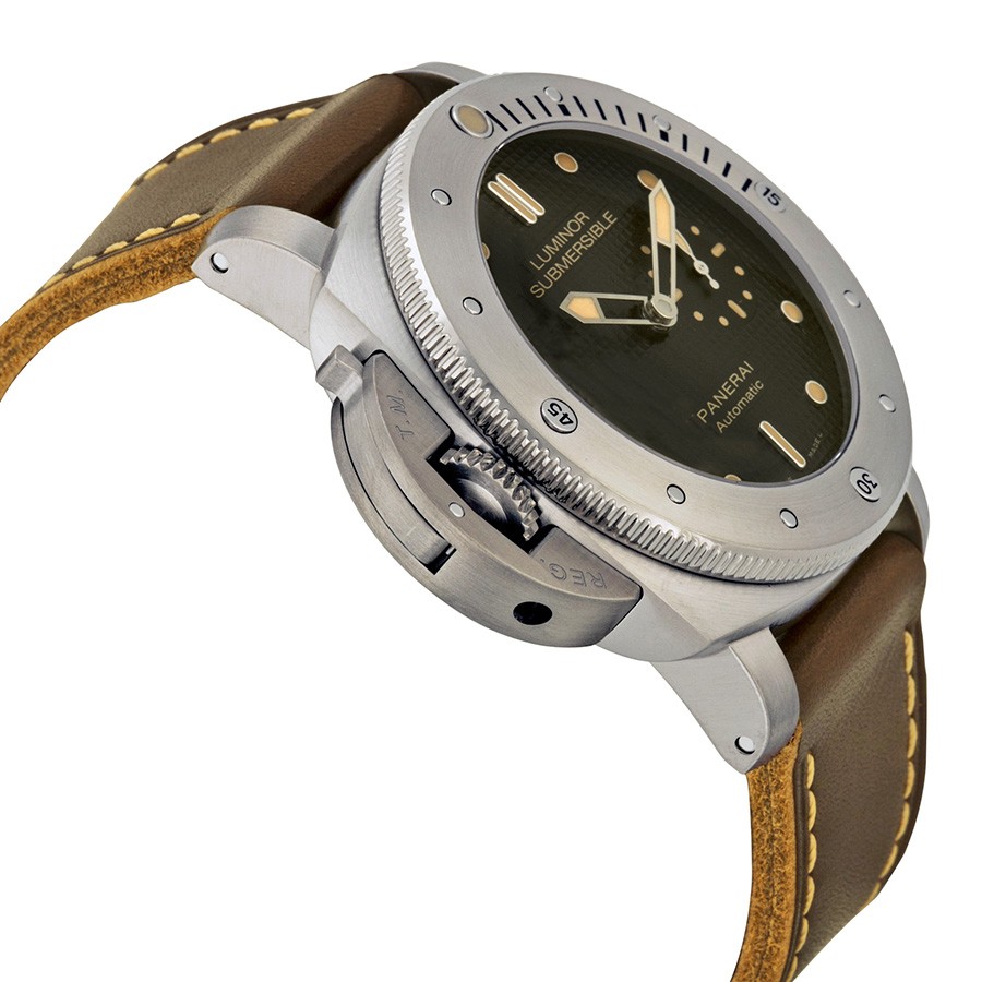 IMG_9085 Panerai PAM00569 Mens Automatic Brushed Titanium Replica 2