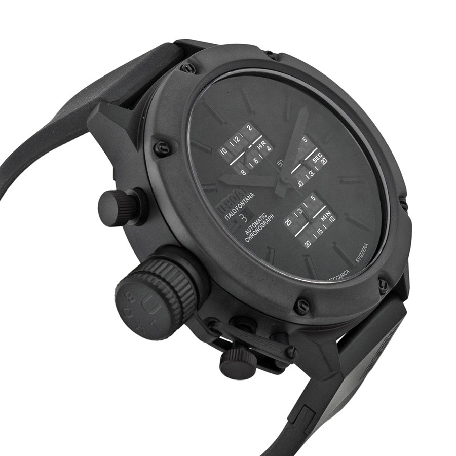 IMG_9085 U-Boat 6201 Classico Mens Automatic Black Ion-plated Titanium Replica 2