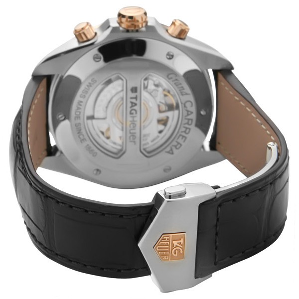 IMG_9085 Tag Heuer CAV515C.FC6231 Grand Carrera Mens Automatic Fine Brushed Steel Replica 2