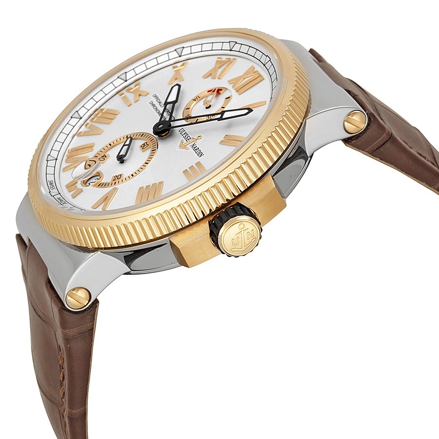 IMG_9085 Ulysse Nardin 1185-122-41 Marine Mens Automatic 18kt Rose Gold Replica 2