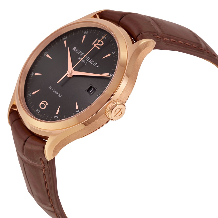 IMG_9085 Baume et Mercier 10059 Clifton Mens Automatic 18 Carat Rose Gold Replica 2