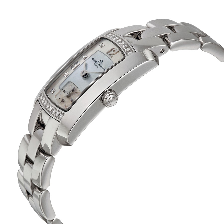 IMG_9085 Baume et Mercier 6991 Hampton Milleis Ladies Quartz 18k White Gold Replica 2