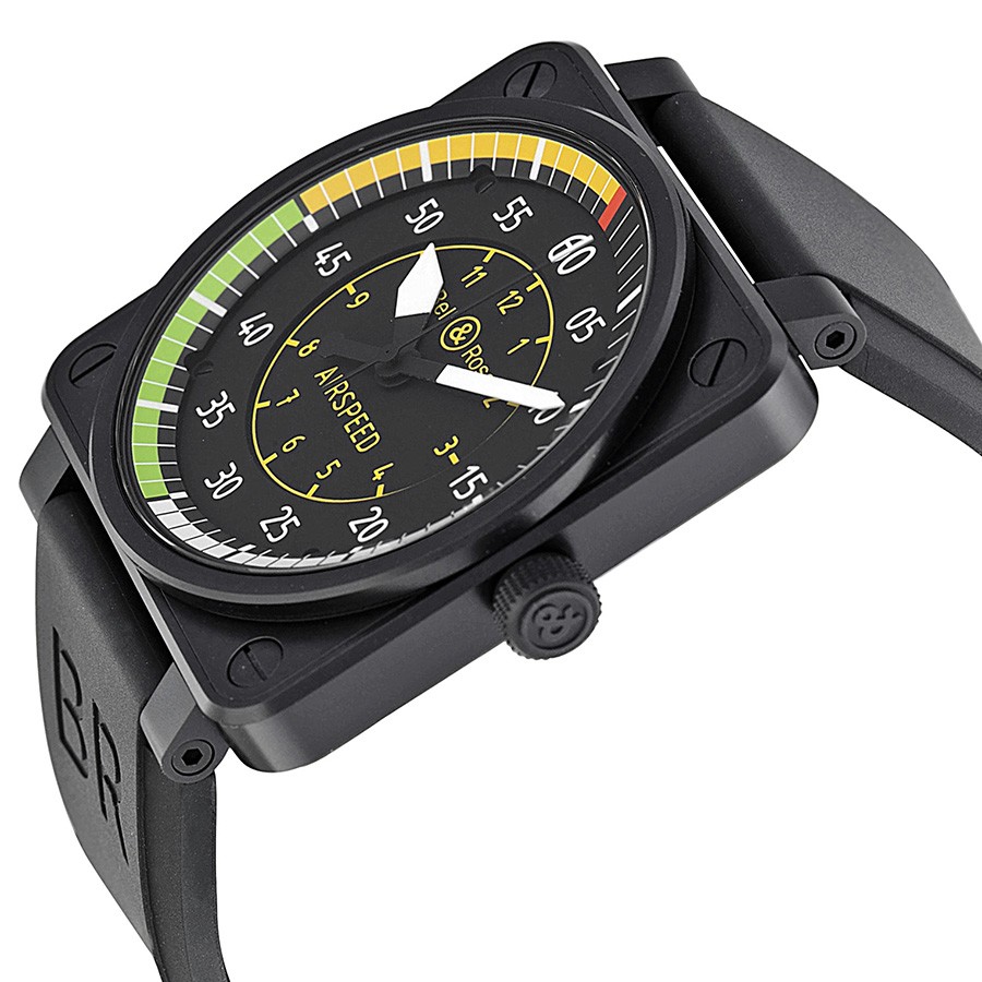 IMG_9085 Bell & Ross BR0192-AIRSPEED Aviation Mens Automatic Black PVD Stainless Steel Replica 2
