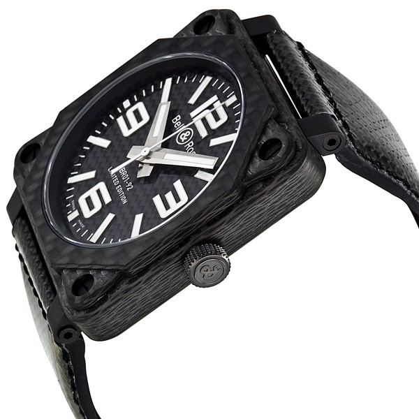 IMG_9085 Bell & Ross BR0192-CA-FIBER Aviation Mens Automatic Black Carbon Fiber IP Steel Replica 2
