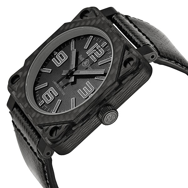 Bell & Ross BR0192-CA-FIBER-PH Aviation Mens Automatic Matte Black PVD (Physical Vapor Deposition) 'Carbo Replica 2