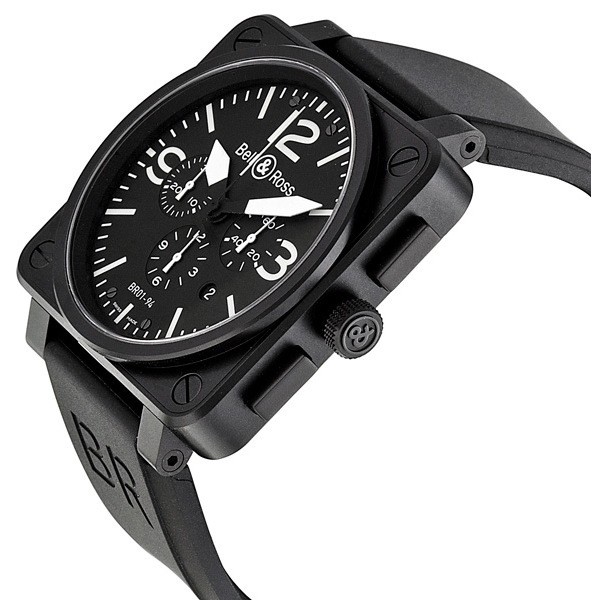 IMG_9085 Bell & Ross BR0194-BL-CA Aviation Mens Automatic Black PVD Stainless Steel Replica 2