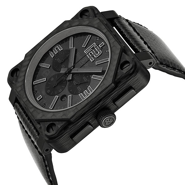 IMG_9085 Bell & Ross BR0194-CA-FIBER-PH Aviation Mens Automatic Black Carbon Fiber Replica 2