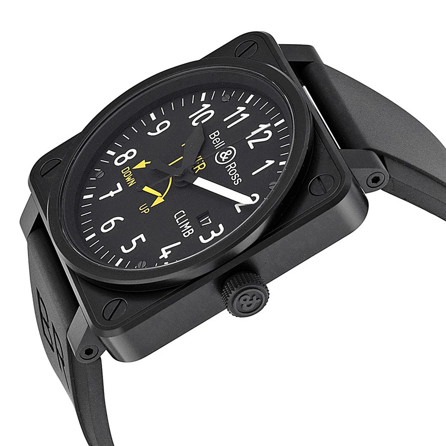 IMG_9085 Bell & Ross BR0197-CLIMB Aviation Mens Automatic Black PVD Stainless Steel Replica 2