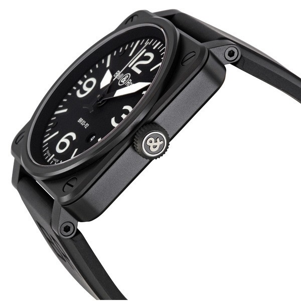 IMG_9085 Bell & Ross BR0392-BL-CA Aviation Mens Automatic Black Carbon IP Stainless Steel Replica 2