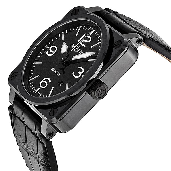 IMG_9085 Bell & Ross BR0392-CERAM-ALI Aviation Mens Automatic Black Ceramic Replica 2