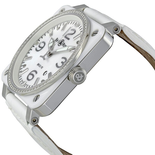 IMG_9085 Bell & Ross BR0392-WH-C-D/SCA Aviation Mens Automatic White Ceramic Replica 2