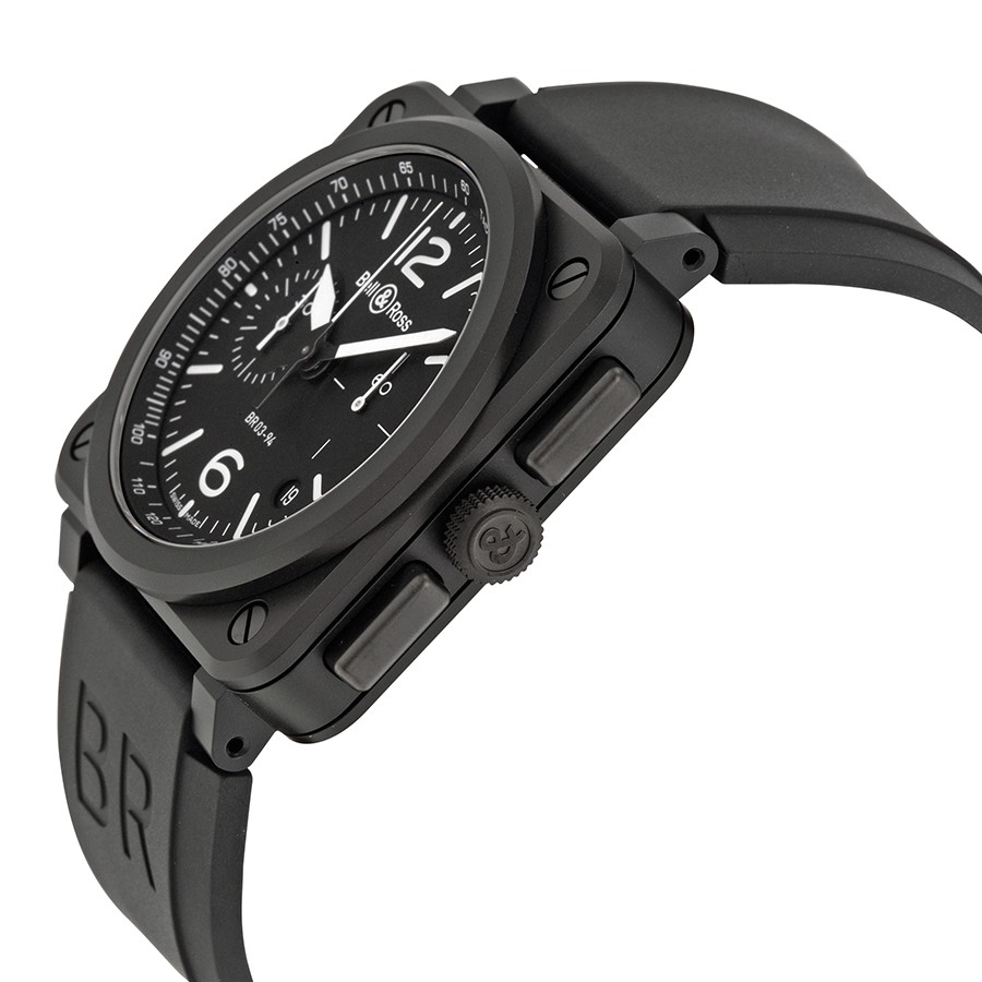 IMG_9085 Bell & Ross BR0394-BL-CA Aviation Mens Automatic Black PVD Stainless Steel Replica 2