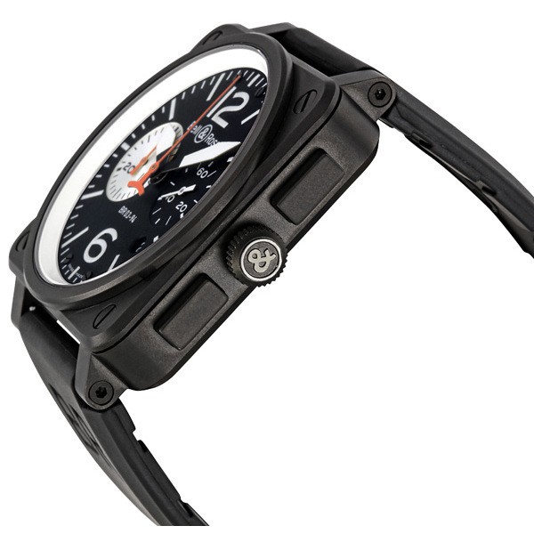 IMG_9085 Bell & Ross BR0394-BW Aviation Mens Automatic Black PVD Steel with Matte Black Finish Replica 2