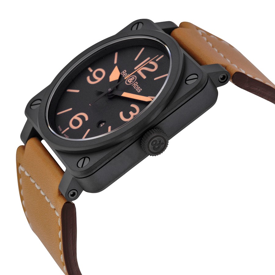 IMG_9085 Bell & Ross BR0392-HERITAGE-CE Mens Automatic Black Ceramic Replica 2