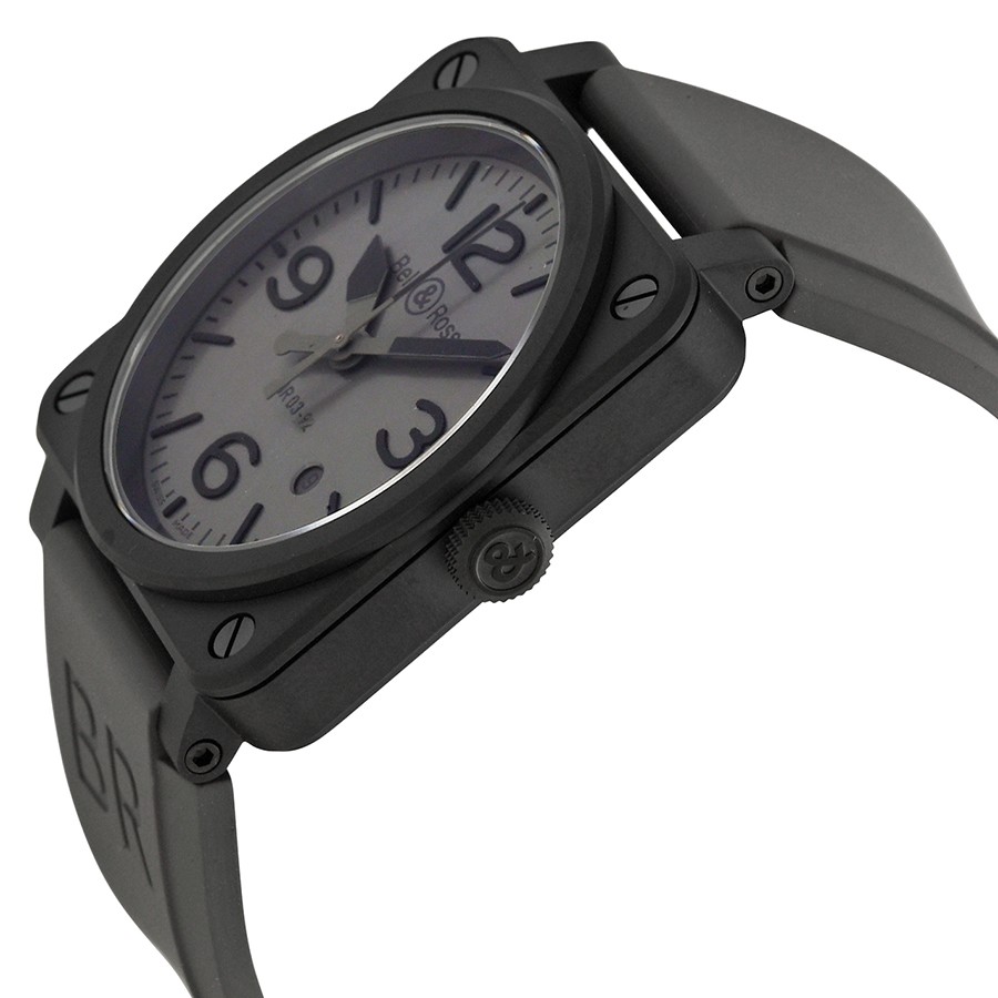 IMG_9085 Bell & Ross BR0392-COMMANDOCE Vintage Mens Automatic Grey Ceramic Replica 2