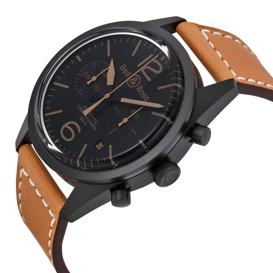 IMG_9085 Bell & Ross BR126-HERITAGE Vintage Mens Automatic Black IP Stainless Steel Replica 2