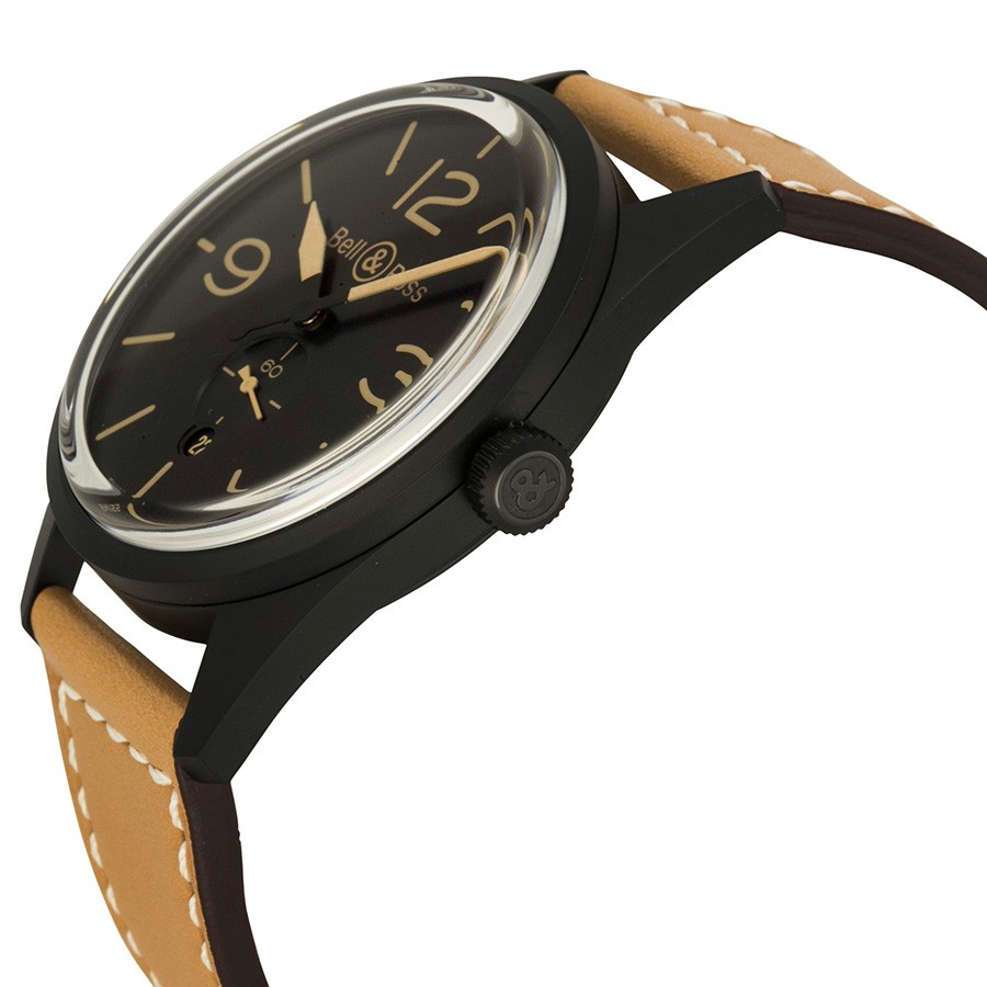 IMG_9085 Bell & Ross BRV123-HERITAGE Vintage Mens Automatic Black PVD Stainless Steel Replica 2
