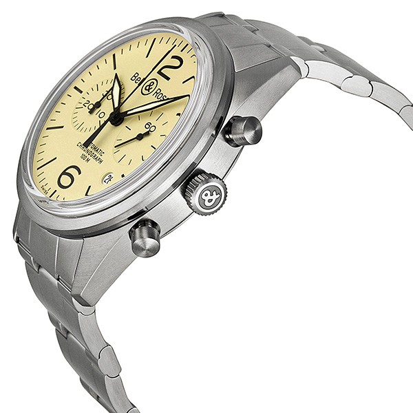 Bell & Ross BRV126-BEI-ST/SST Vintage Mens Automatic Stainless Steel Replica 2