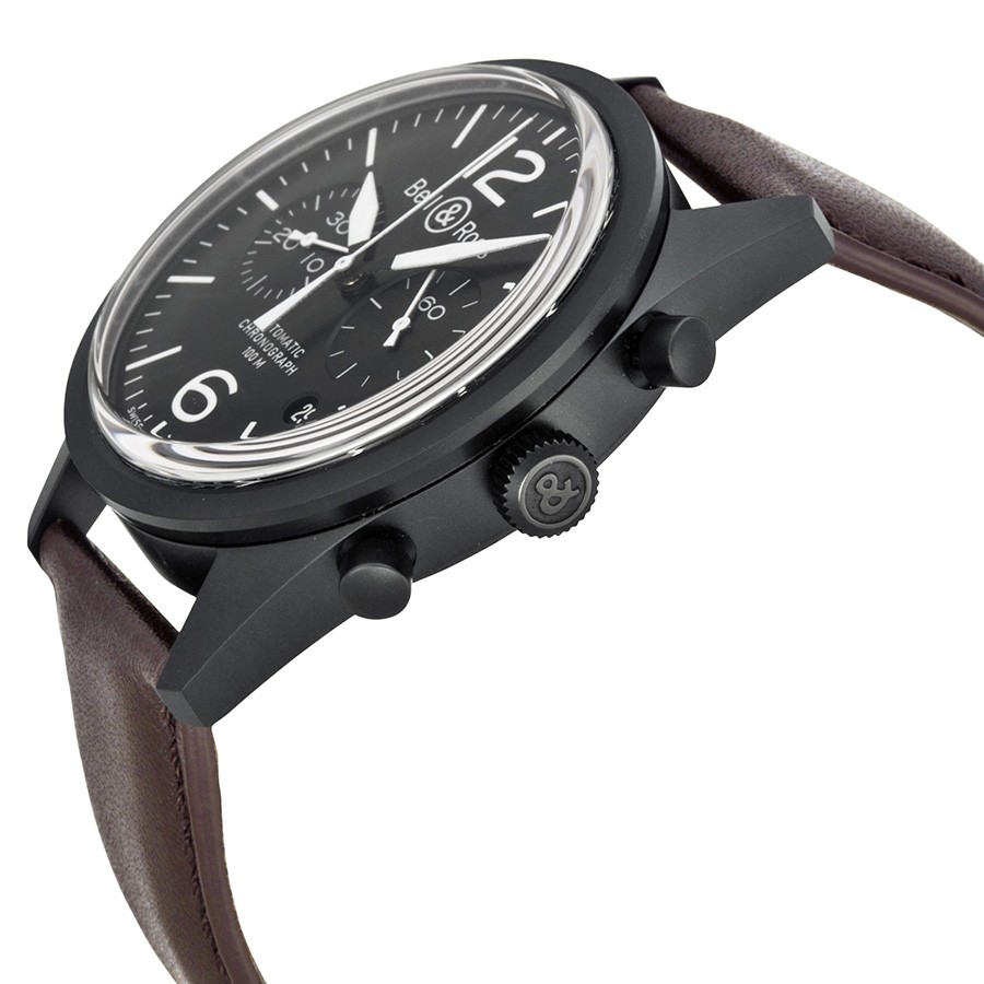 IMG_9085 Bell & Ross BRV126-BL-CA/SCADNR Vintage Mens Automatic Matte Black PVD Stainless Steel Replica 2