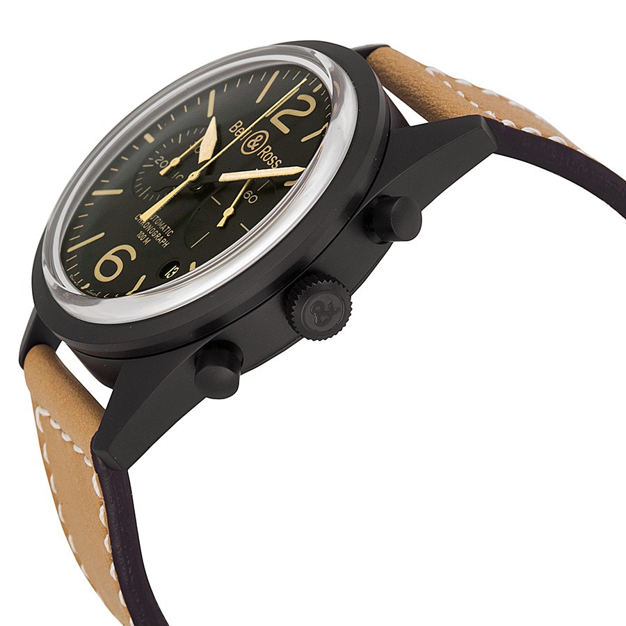 IMG_9085 Bell & Ross BRV126-HERITAGE Vintage Mens Automatic Black PVD Stainless Steel Replica 2