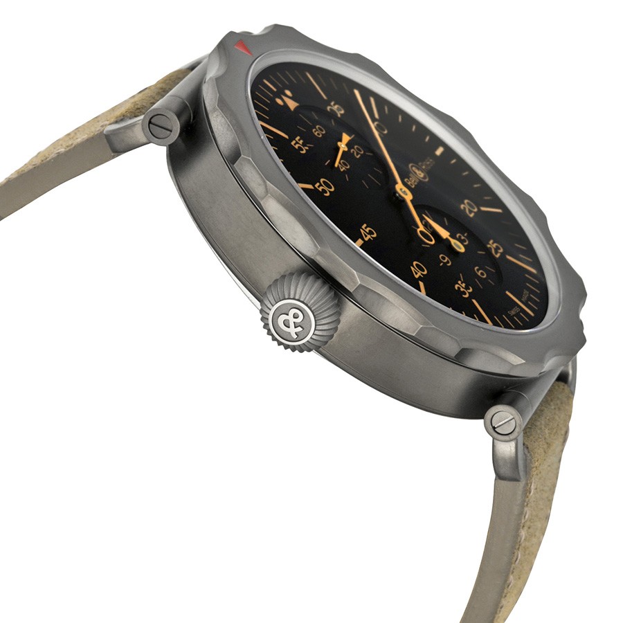 IMG_9085 Bell & Ross BRWW2-REG-HER/SCA Vintage Mens Automatic Grey PVD Sandblasted Steel Replica 2