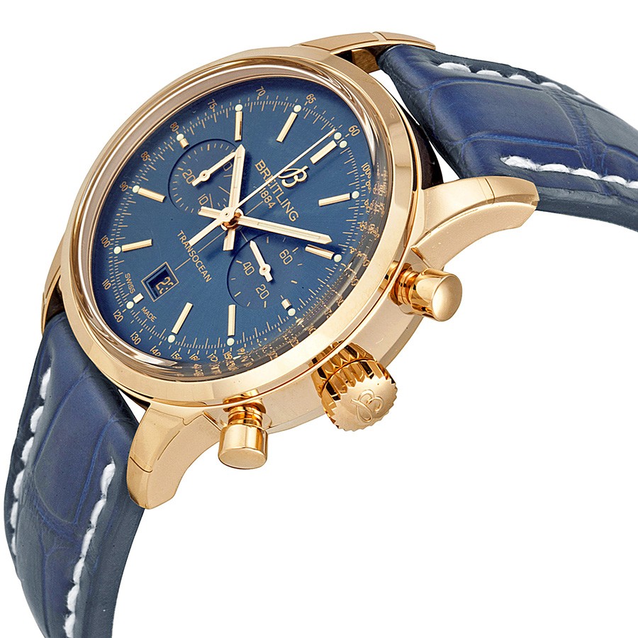 IMG_9085 Breitling R4131012/C863 Transocean Mens Automatic 18kt Rose Gold Replica 2