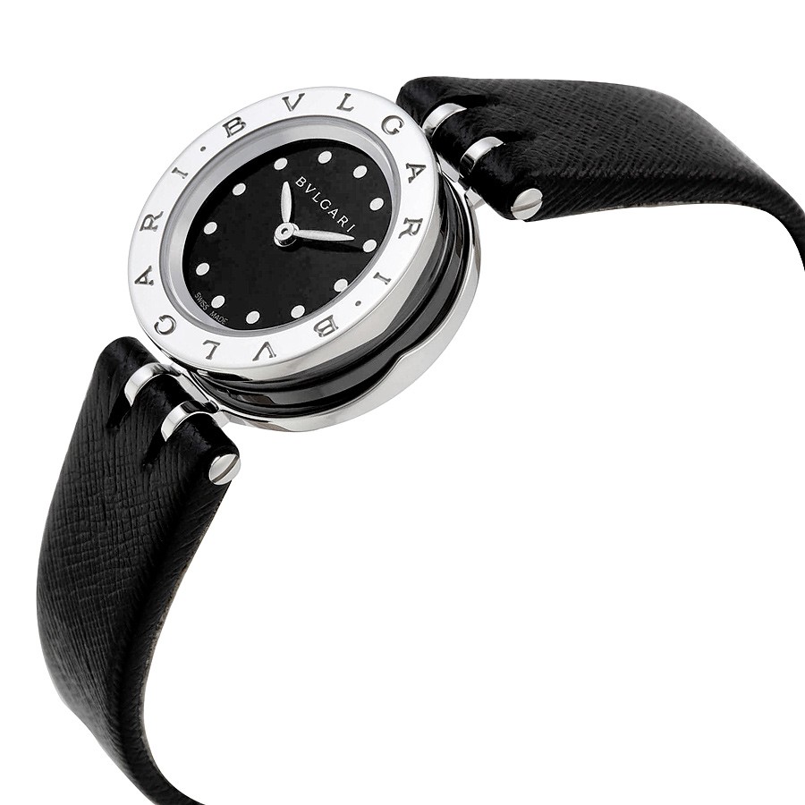 IMG_9085 Bvlgari 102179 Ladies Quartz Stainless Steel with a black ceramic edge band Replica 2