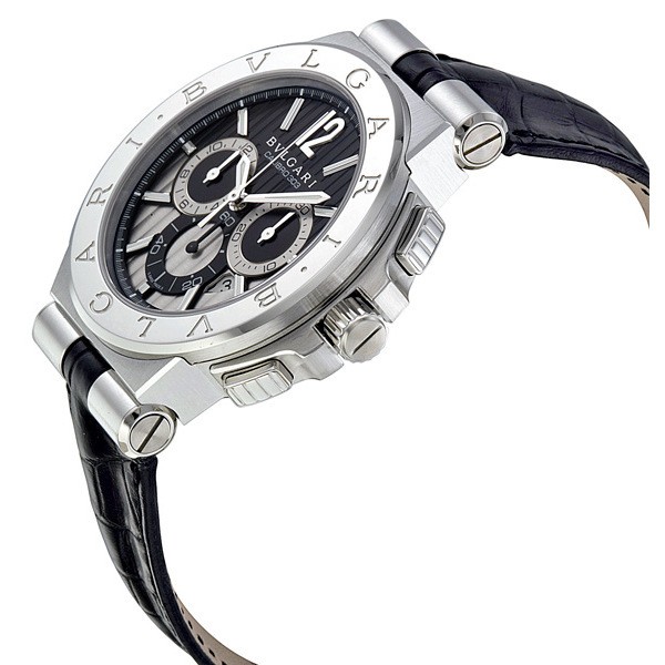 IMG_9085 Bvlgari 101881 Diagono Mens Automatic 18kt White Gold Replica 2
