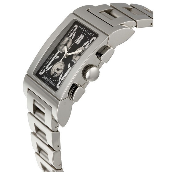 IMG_9085 Bvlgari RTC49BSSD Rettangolo Mens Quartz Stainless Steel Replica 2