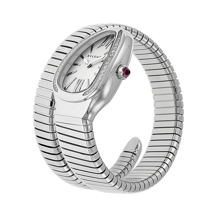 IMG_9085 Bvlgari 101827 Serpenti Ladies Quartz Stainless Steel Replica 2