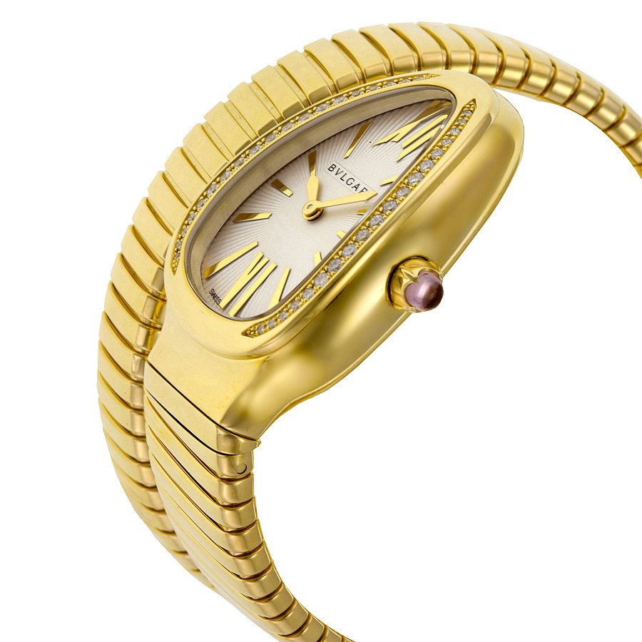 IMG_9085 Bvlgari 101924 Serpenti Tubogas Ladies Quartz 18kt Yellow Gold Replica 2