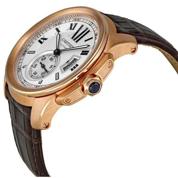 IMG_9085 Cartier W7100009 Calibre de Cartier Mens Hand Wind 18kt Pink Gold Replica 2