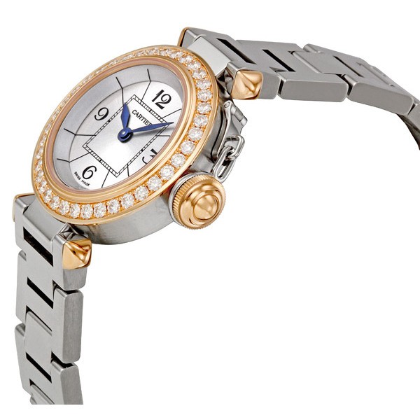 IMG_9085 Cartier WJ124021 Pasha de Cartier Ladies Quartz Stainless Steel Replica 2