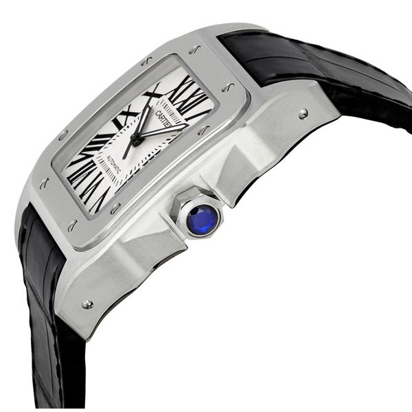 IMG_9085 Cartier W20073X8 Santos de Cartier Mens Automatic Stainless Steel Replica 2
