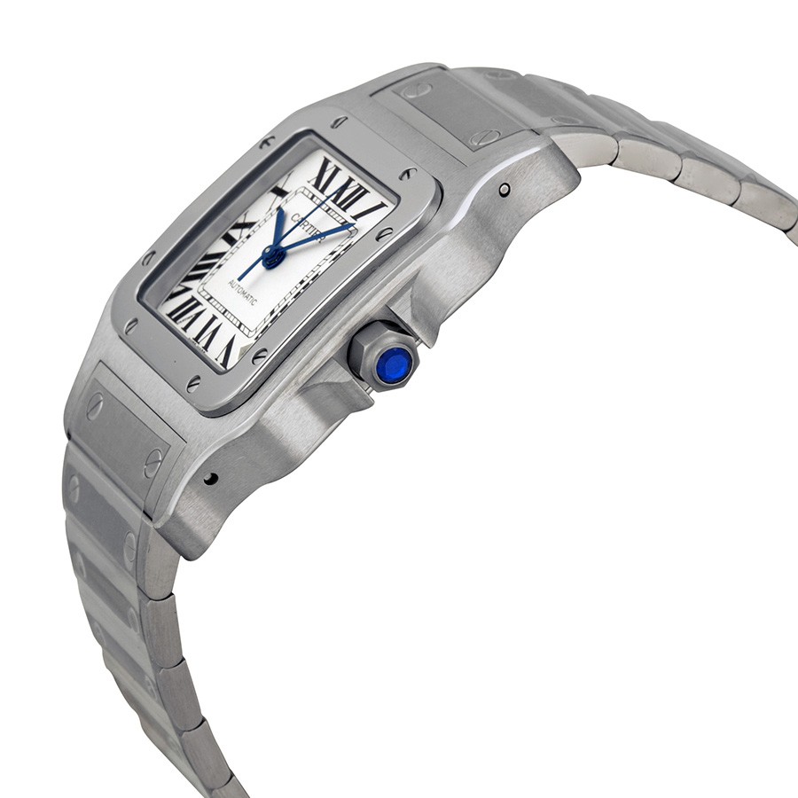 IMG_9085 Cartier W20098D6 Santos de Cartier Mens Automatic Stainless Steel Replica 2