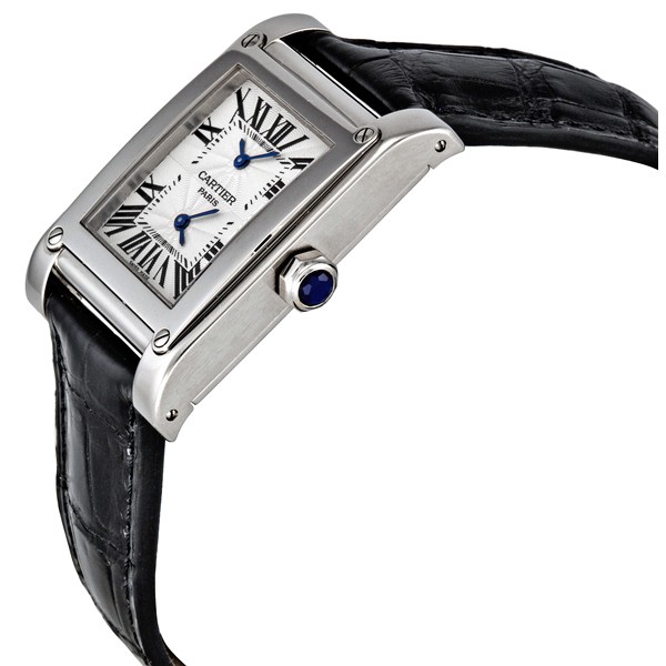 Cartier W1534351 Tank Ladies Hand Wind 18kt White Gold Replica 2