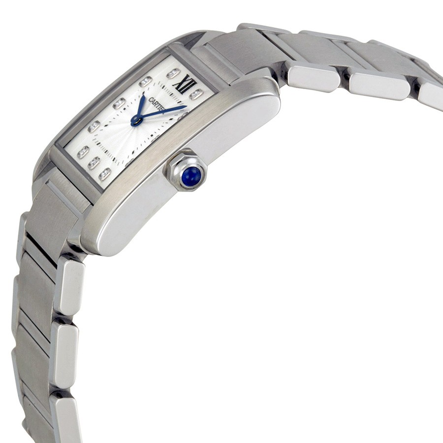Cartier WE110007 Tank Ladies Quartz Stainless Steel Replica 2
