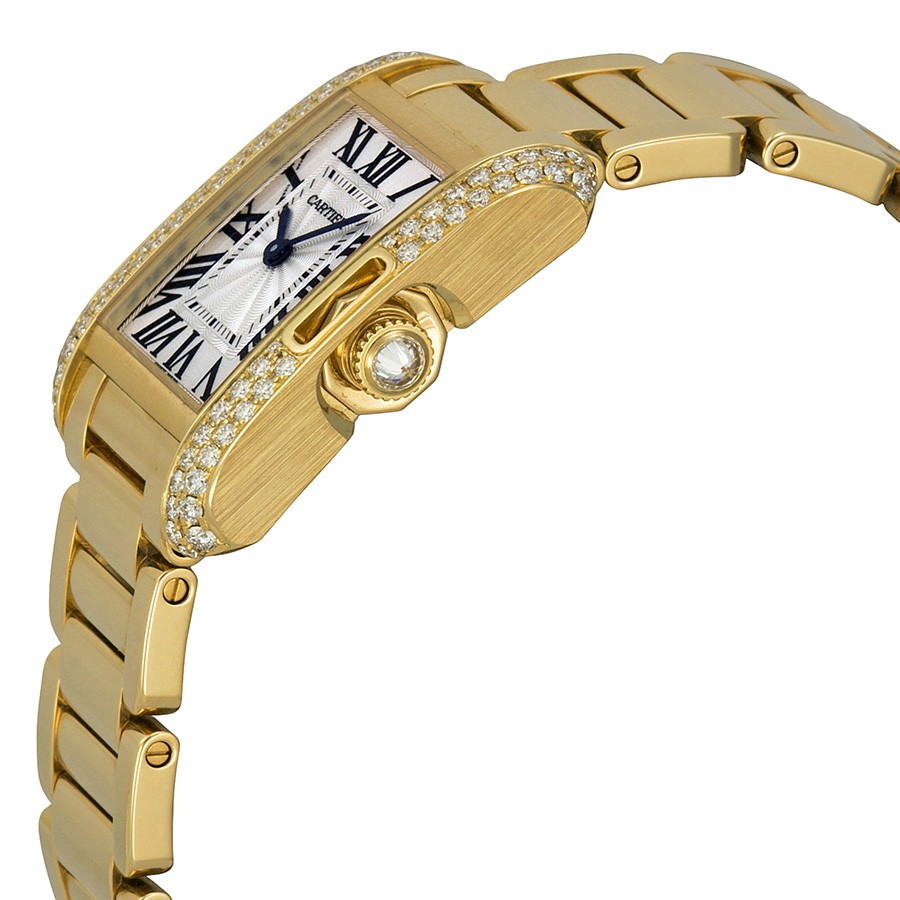 IMG_9085 Cartier WT100005 Tank Ladies Quartz 18kt Yellow Gold Replica 2