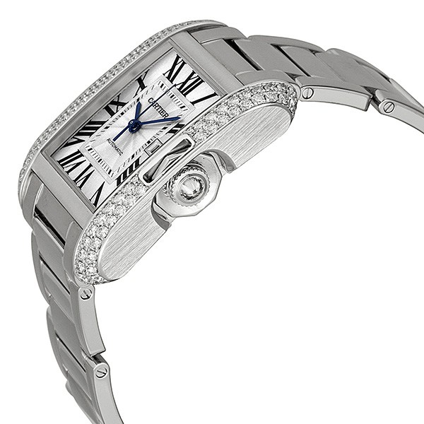 IMG_9085 Cartier WT100009 Tank Ladies Automatic 18kt White Gold Replica 2