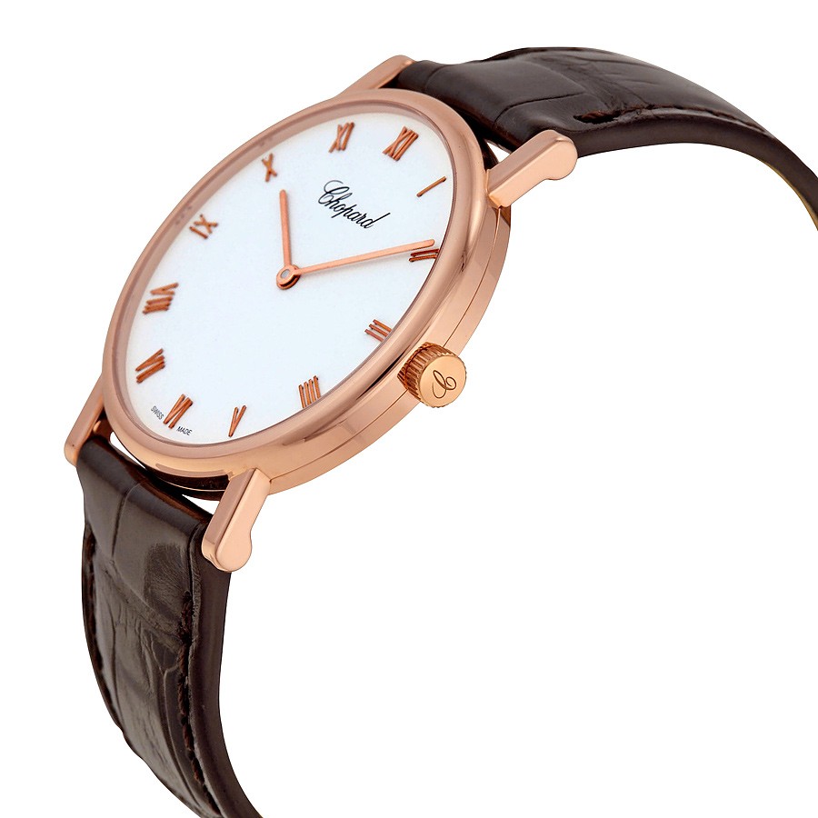 IMG_9085 Chopard 163154-5001DBR Classic Ladies Hand Wind 18kt Rose Gold Replica 2