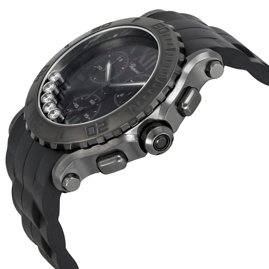 IMG_9085 Chopard 288499-3007 Happy Sport Ladies Quartz Black PVD Stainless Steel Replica 2