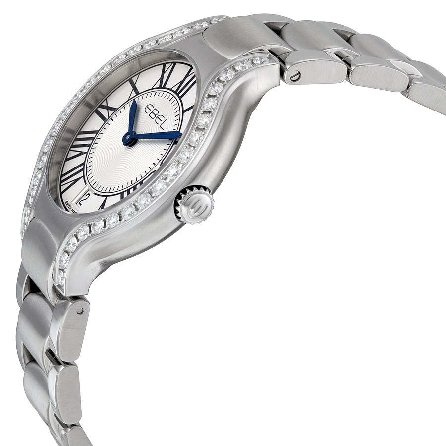 IMG_9085 Ebel 1216071 Beluga Ladies Quartz Stainless Steel Set with Diamond Replica 2